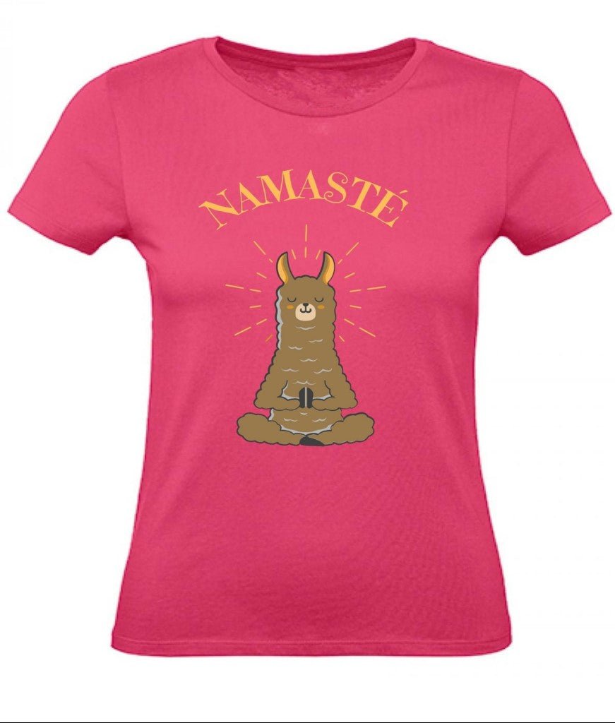 Balldiri T-Shirt Damen Yoga Meditation Namaste XS bis 2XL - rosa - Balldiri