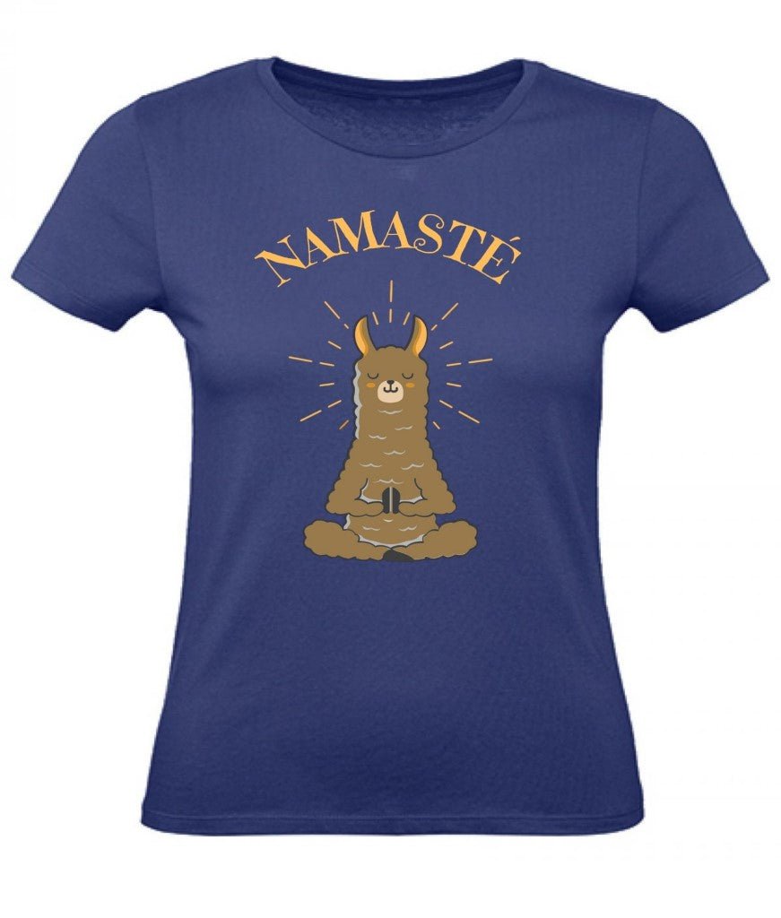 Balldiri T-Shirt Damen Yoga Meditation Namaste XS bis 2XL - blau - Balldiri