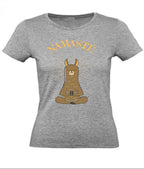Balldiri T-Shirt Damen Yoga Meditation Namaste XS bis 2XL - grau meliert - Balldiri