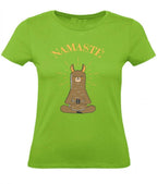 Balldiri T-Shirt Damen Yoga Meditation Namaste XS bis 2XL - hellgrün - Balldiri