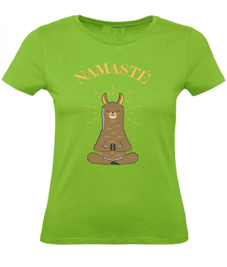 Balldiri T-Shirt Damen Yoga Meditation Namaste XS bis 2XL - hellgrün - Balldiri