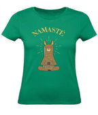 Balldiri T-Shirt Damen Yoga Meditation Namaste XS bis 2XL - grün - Balldiri