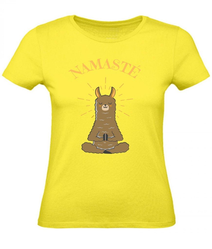 Balldiri T-Shirt Damen Yoga Meditation Namaste XS bis 2XL - gelb - Balldiri
