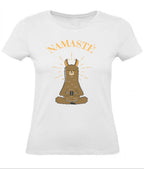 Balldiri T-Shirt Damen Yoga Meditation Namaste XS bis 2XL - weiß - Balldiri