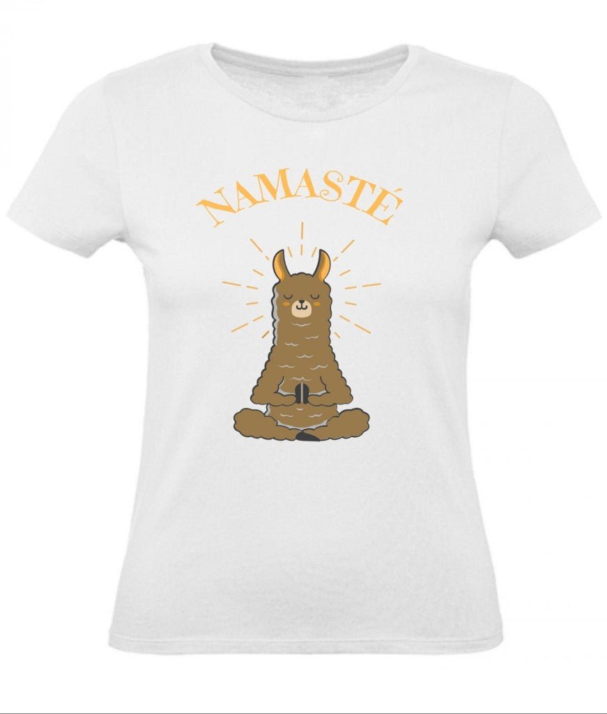 Balldiri T-Shirt Damen Yoga Meditation Namaste XS bis 2XL - weiß - Balldiri