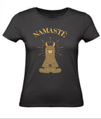 Balldiri T-Shirt Damen Yoga Meditation Namaste XS bis 2XL - schwarz - Balldiri
