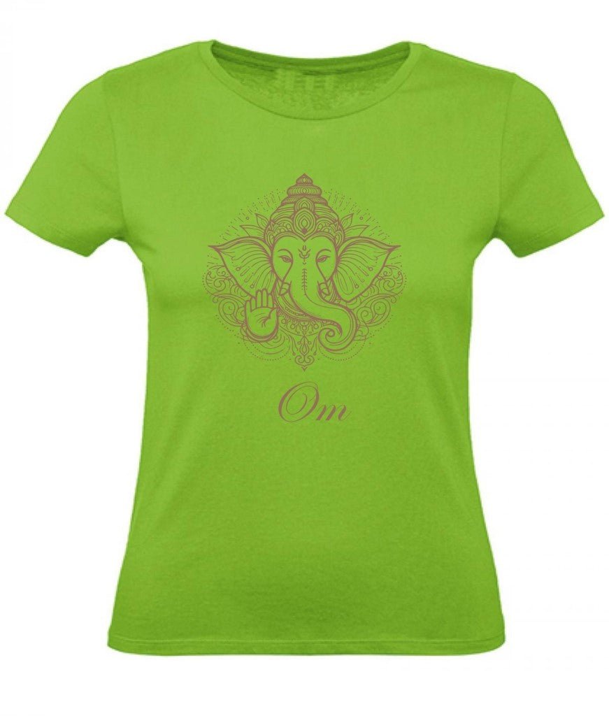 Balldiri T-Shirt Damen Yoga Meditation Om XS bis 2XL - hellgrün - Balldiri