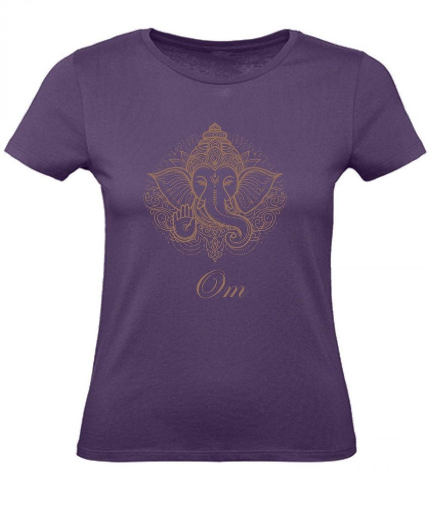Balldiri T-Shirt Damen Yoga Meditation Om XS bis 2XL - purple - Balldiri