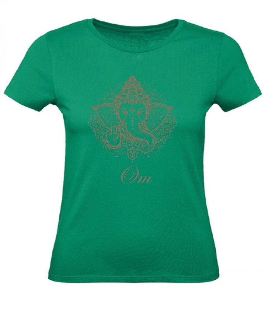 Balldiri T-Shirt Damen Yoga Meditation Om XS bis 2XL - grün - Balldiri