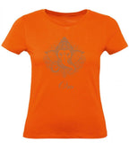 Balldiri T-Shirt Damen Yoga Meditation Om XS bis 2XL - orange - Balldiri