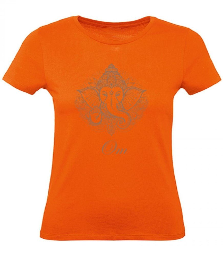 Balldiri T-Shirt Damen Yoga Meditation Om XS bis 2XL - orange - Balldiri
