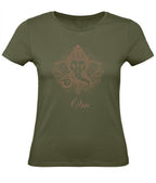 Balldiri T-Shirt Damen Yoga Meditation Om XS bis 2XL - khaki - Balldiri