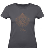 Balldiri T-Shirt Damen Yoga Meditation Om XS bis 2XL - grau - Balldiri