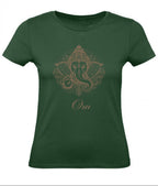 Balldiri T-Shirt Damen Yoga Meditation Om XS bis 2XL - navy grün - Balldiri