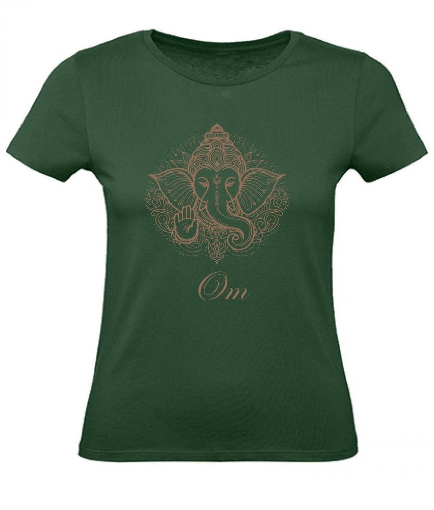 Balldiri T-Shirt Damen Yoga Meditation Om XS bis 2XL - navy grün - Balldiri