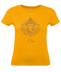 Balldiri T-Shirt Damen Yoga Meditation Om XS bis 2XL - apricot - Balldiri