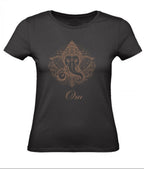 Balldiri T-Shirt Damen Yoga Meditation Om XS bis 2XL - schwarz - Balldiri