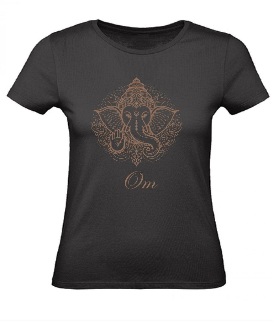 Balldiri T-Shirt Damen Yoga Meditation Om XS bis 2XL - schwarz - Balldiri