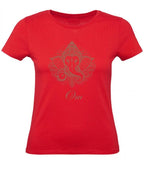 Balldiri T-Shirt Damen Yoga Meditation Om XS bis 2XL - rot - Balldiri