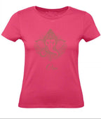 Balldiri T-Shirt Damen Yoga Meditation Om XS bis 2XL - rosa - Balldiri