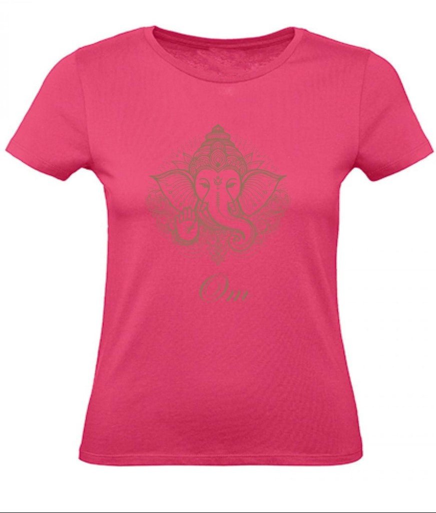 Balldiri T-Shirt Damen Yoga Meditation Om XS bis 2XL - rosa - Balldiri