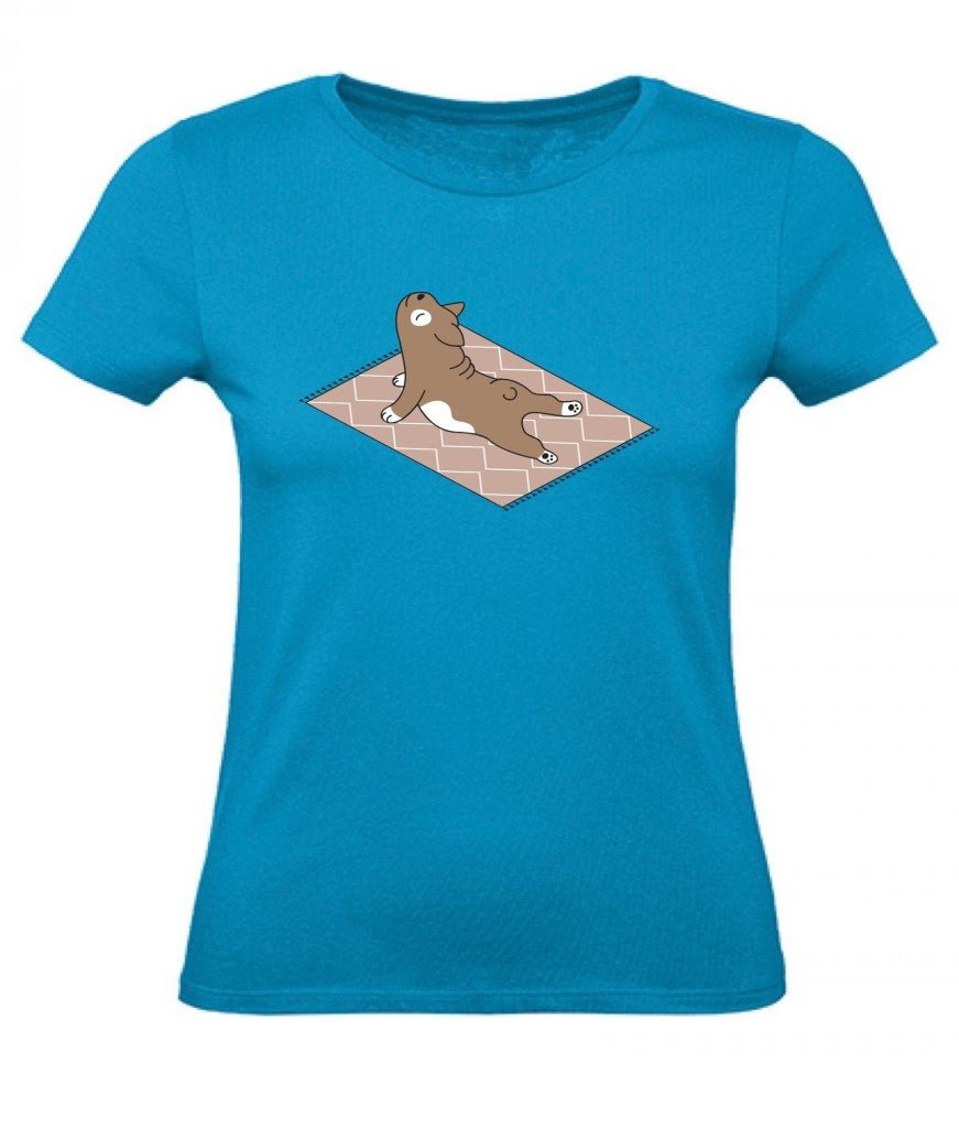 Balldiri T-Shirt Damen Yoga Meditation XS bis 2XL - azurblau - Balldiri
