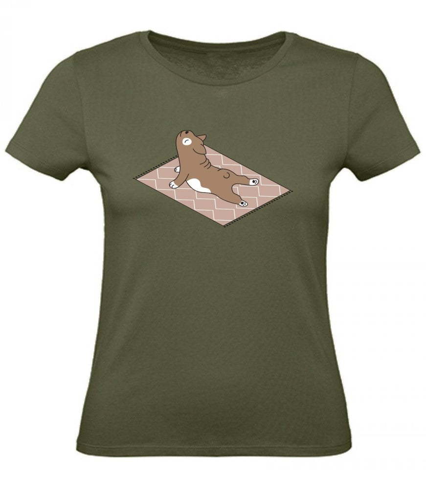 Balldiri T-Shirt Damen Yoga Meditation XS bis 2XL - khaki - Balldiri