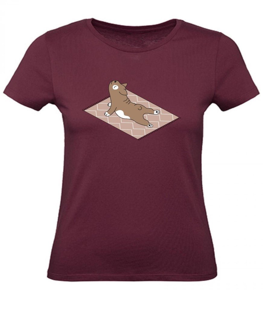 Balldiri T-Shirt Damen Yoga Meditation XS bis 2XL - bordeaux - Balldiri