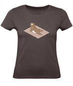 Balldiri T-Shirt Damen Yoga Meditation XS bis 2XL - braun - Balldiri