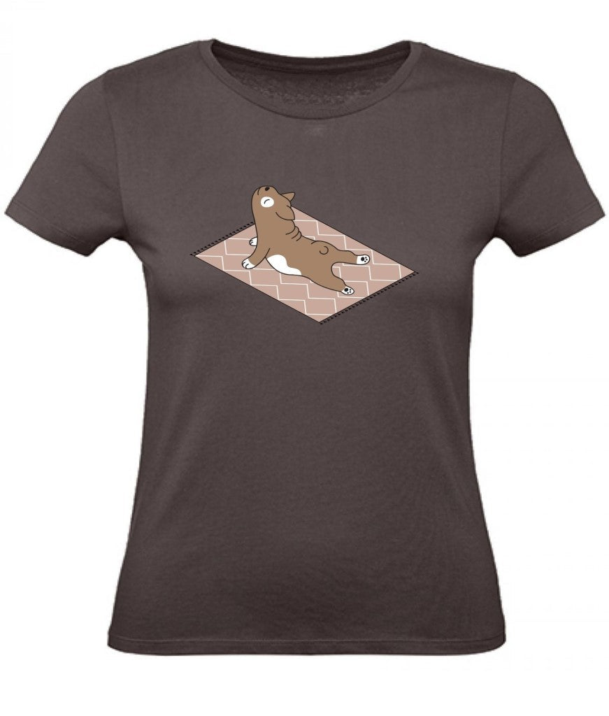 Balldiri T-Shirt Damen Yoga Meditation XS bis 2XL - braun - Balldiri