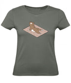 Balldiri T-Shirt Damen Yoga Meditation XS bis 2XL - army grün - Balldiri