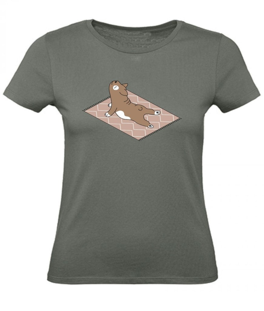 Balldiri T-Shirt Damen Yoga Meditation XS bis 2XL - army grün - Balldiri
