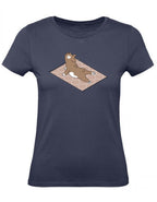 Balldiri T-Shirt Damen Yoga Meditation XS bis 2XL - navy - Balldiri
