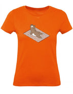 Balldiri T-Shirt Damen Yoga Meditation XS bis 2XL - orange - Balldiri