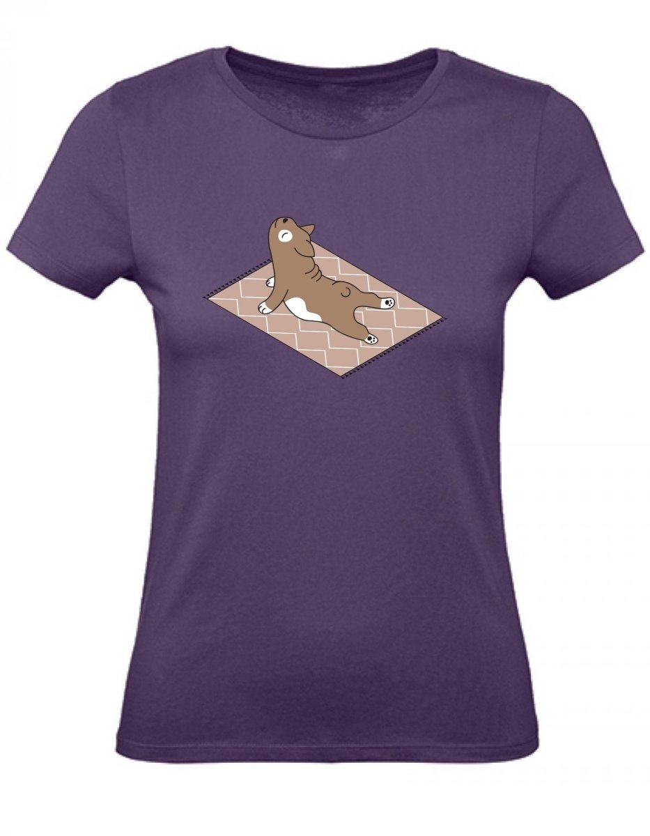 Balldiri T-Shirt Damen Yoga Meditation XS bis 2XL - purple - Balldiri