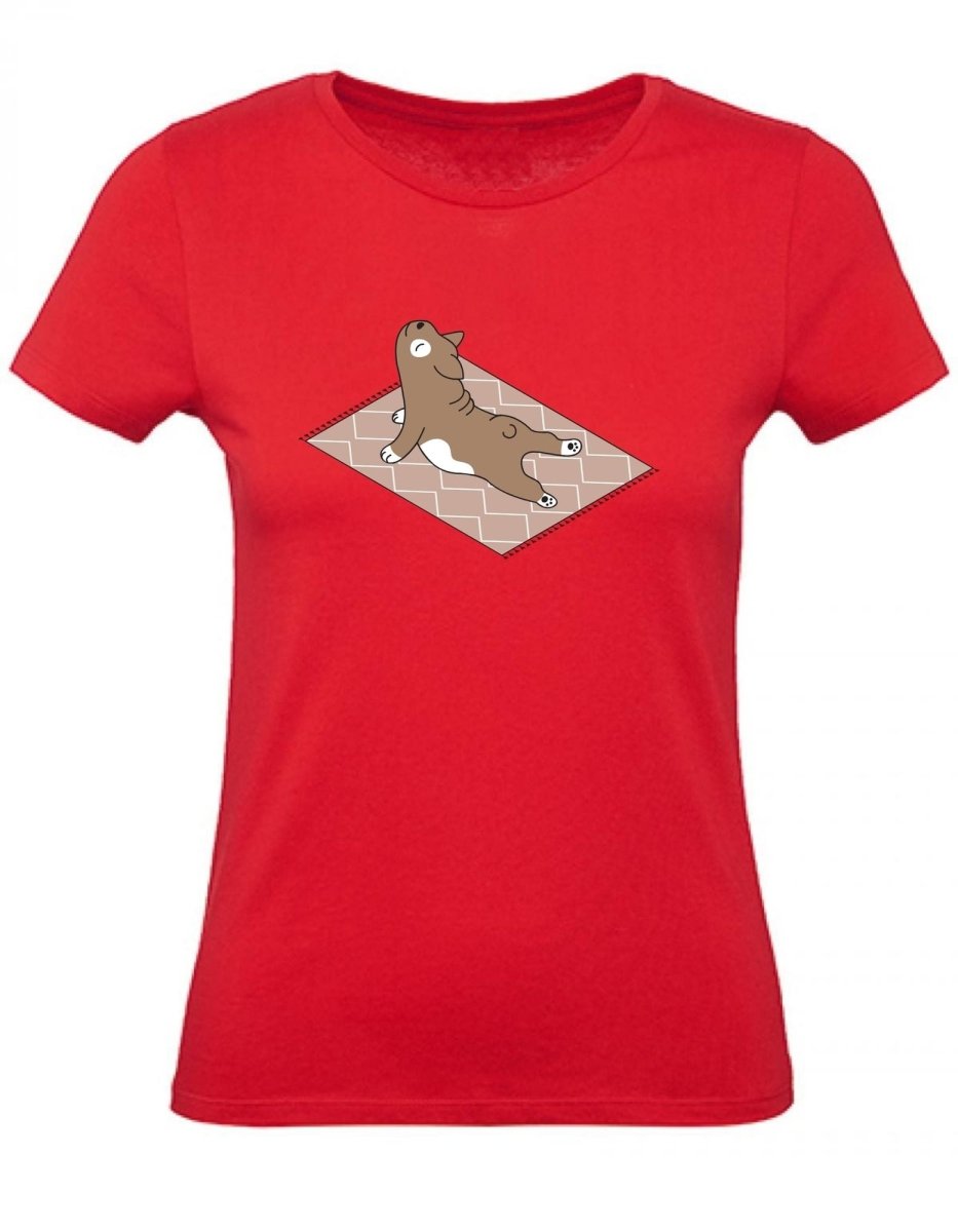 Balldiri T-Shirt Damen Yoga Meditation XS bis 2XL - rot - Balldiri