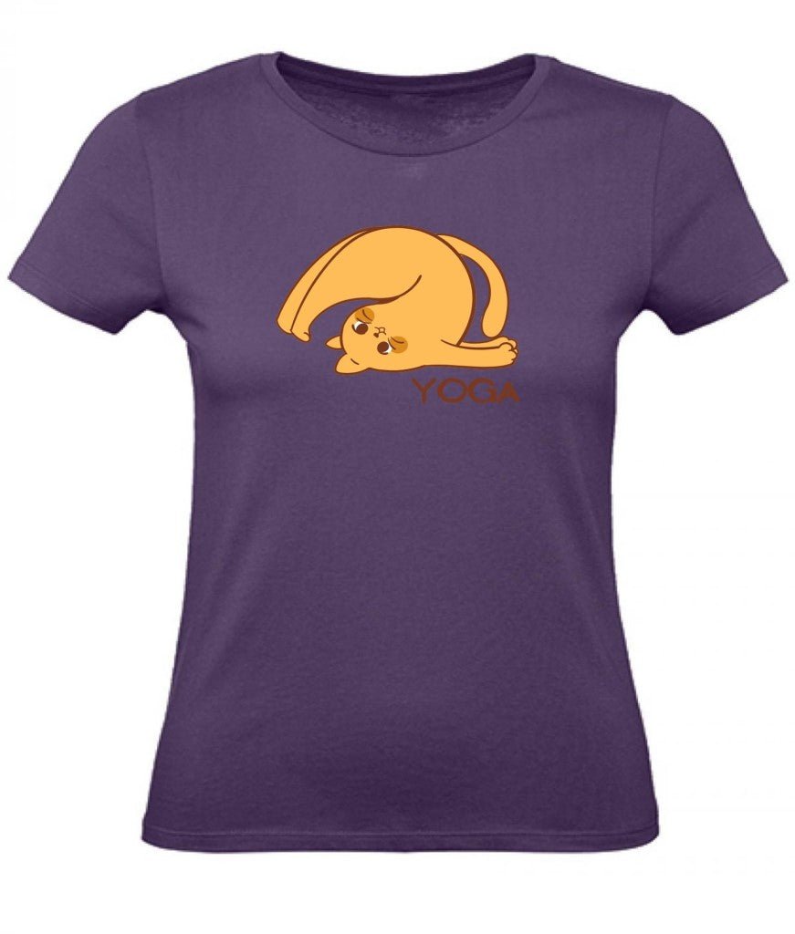 Balldiri T-Shirt Damen Yoga Relax Wellness XS bis 2XL - purple - Balldiri