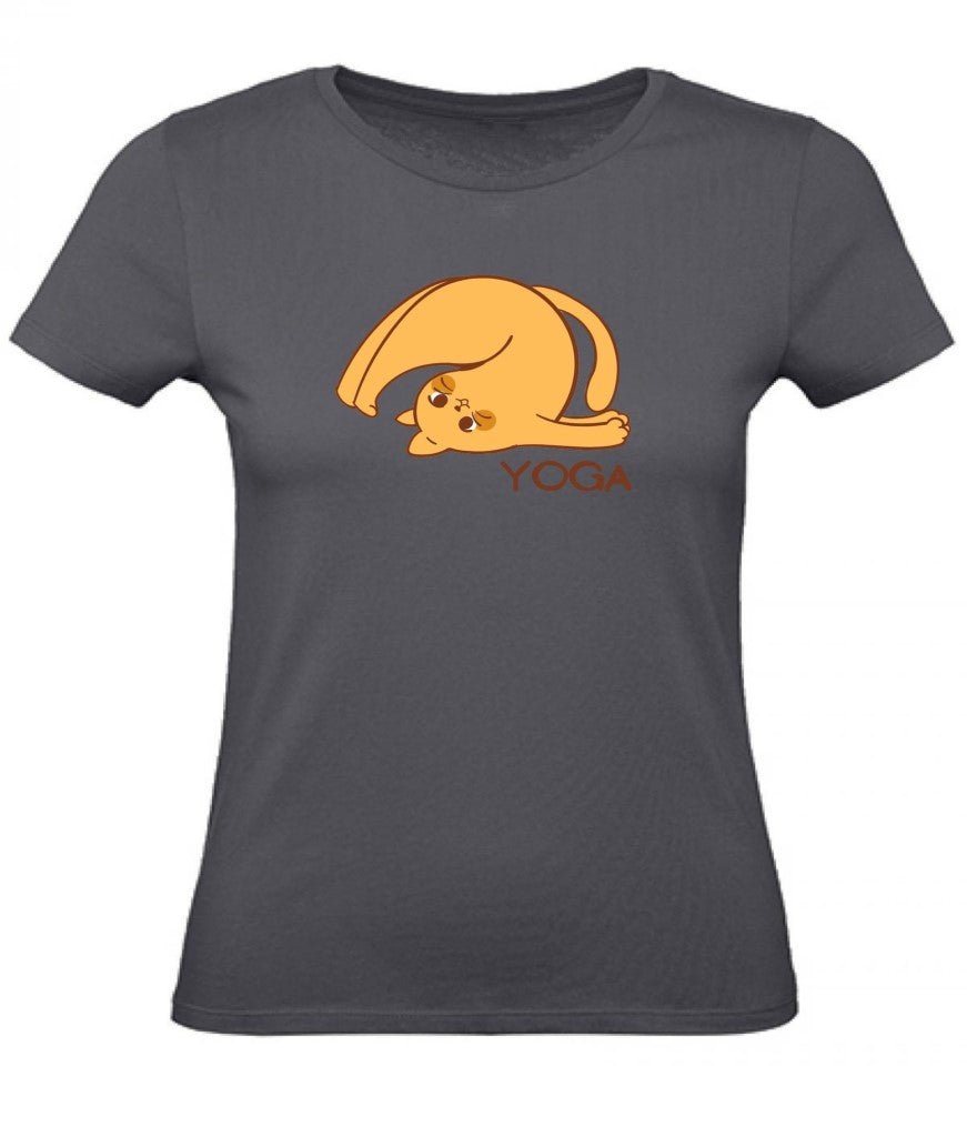 Balldiri T-Shirt Damen Yoga Relax Wellness XS bis 2XL - grau - Balldiri