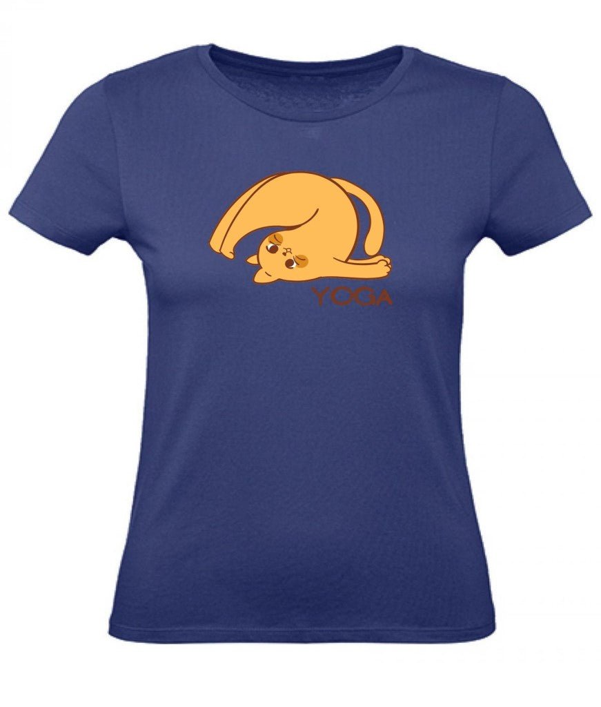 Balldiri T-Shirt Damen Yoga Relax Wellness XS bis 2XL - blau - Balldiri
