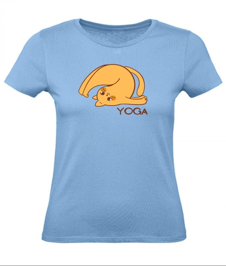 Balldiri T-Shirt Damen Yoga Relax Wellness XS bis 2XL - hellblau - Balldiri