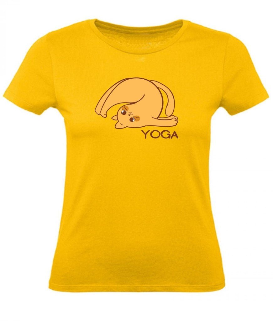Balldiri T-Shirt Damen Yoga Relax Wellness XS bis 2XL - gold - Balldiri