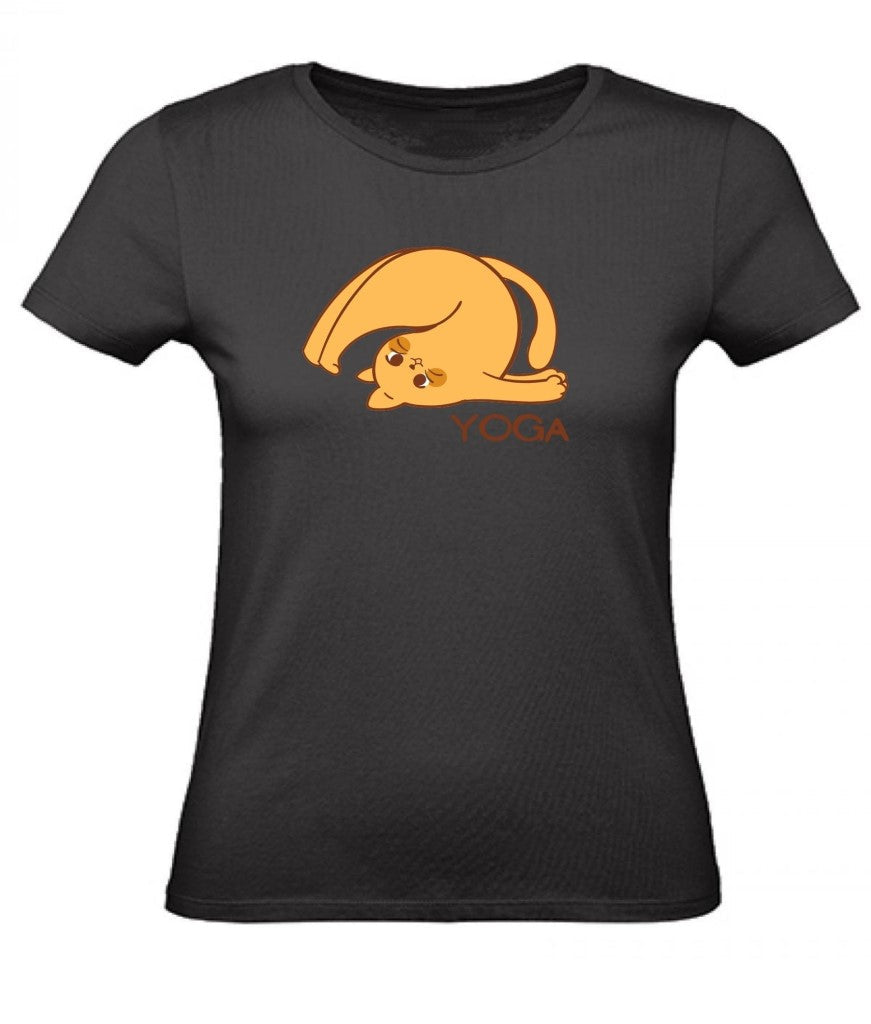 Balldiri T-Shirt Damen Yoga Relax Wellness XS bis 2XL - schwarz - Balldiri