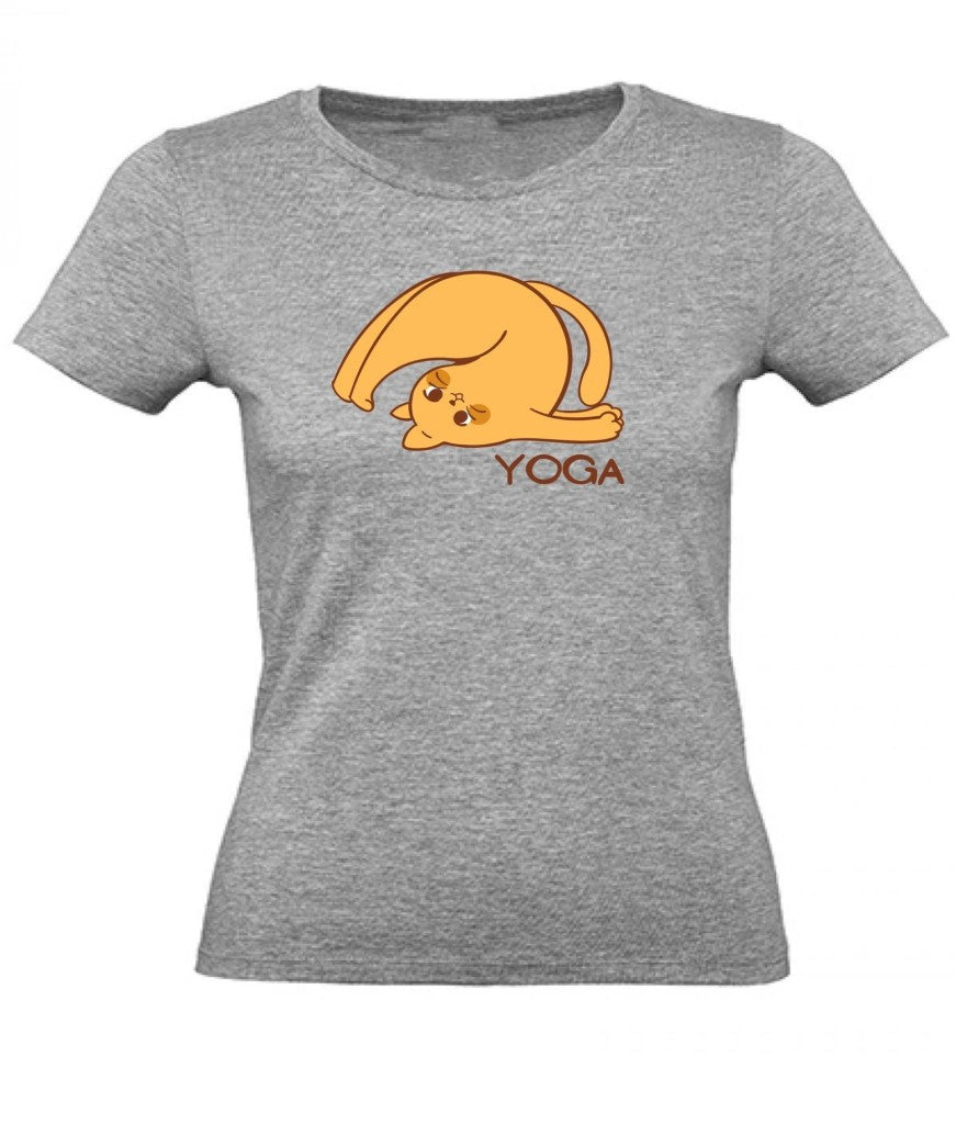 Balldiri T-Shirt Damen Yoga Relax Wellness XS bis 2XL - grau meliert - Balldiri