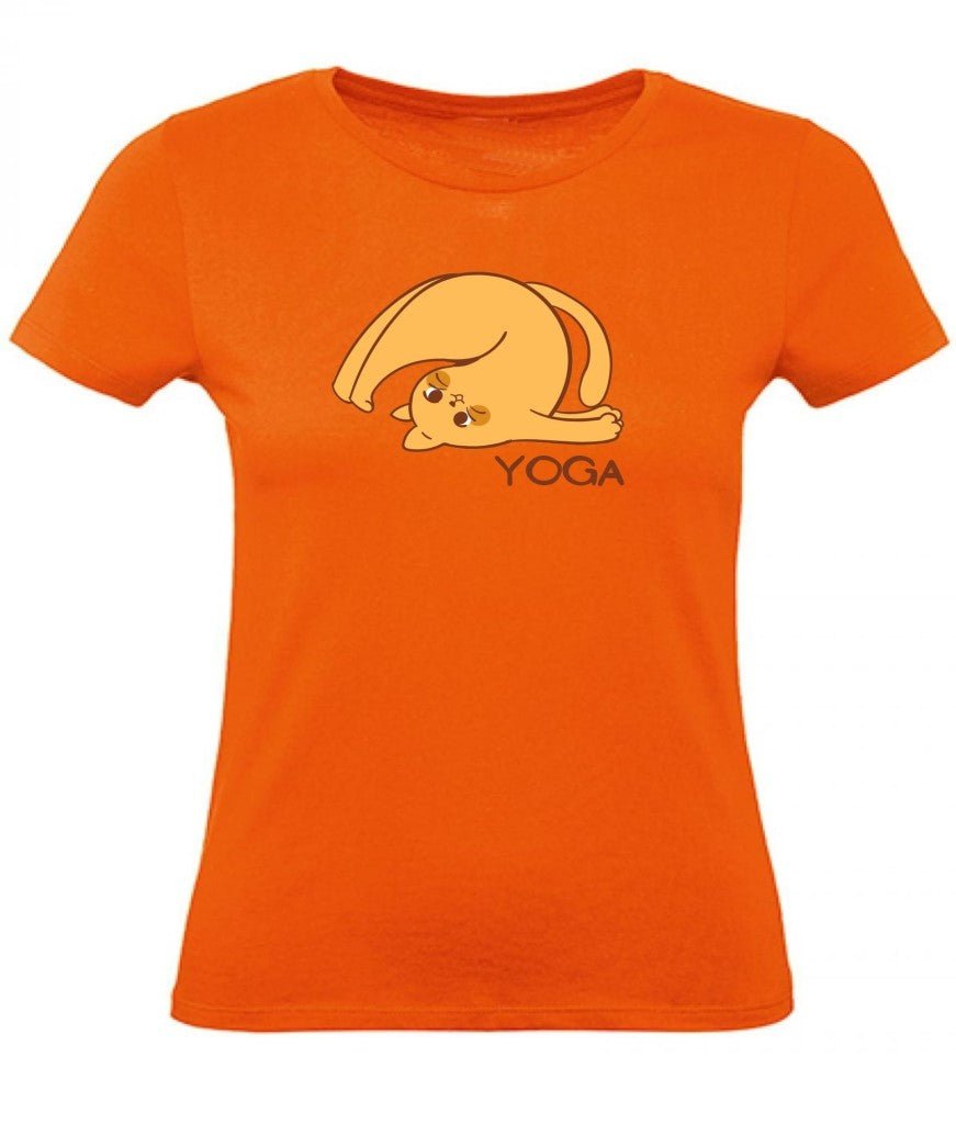 Balldiri T-Shirt Damen Yoga Relax Wellness XS bis 2XL - orange - Balldiri