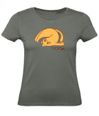 Balldiri T-Shirt Damen Yoga Relax Wellness XS bis 2XL - army grün - Balldiri