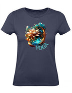Balldiri T-Shirt Damen Yoga Wellness XS bis 2XL - navy - Balldiri