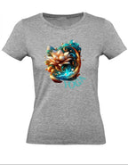 Balldiri T-Shirt Damen Yoga Wellness XS bis 2XL - grau meliert - Balldiri