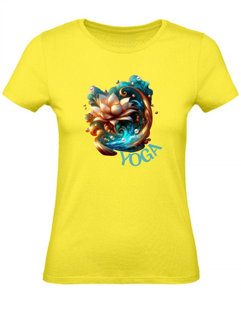 Balldiri T-Shirt Damen Yoga Wellness XS bis 2XL - gelb - Balldiri