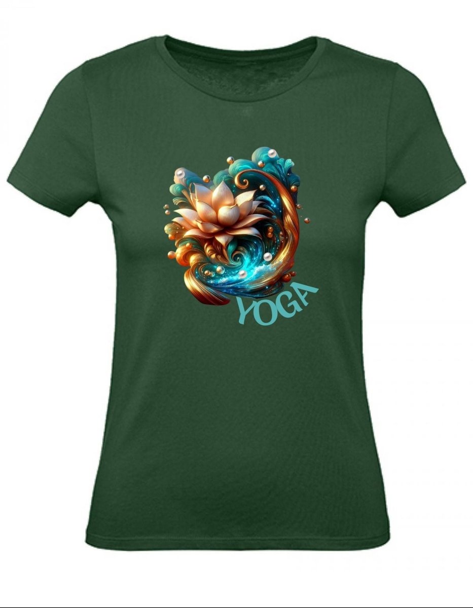 Balldiri T-Shirt Damen Yoga Wellness XS bis 2XL - navy grün - Balldiri