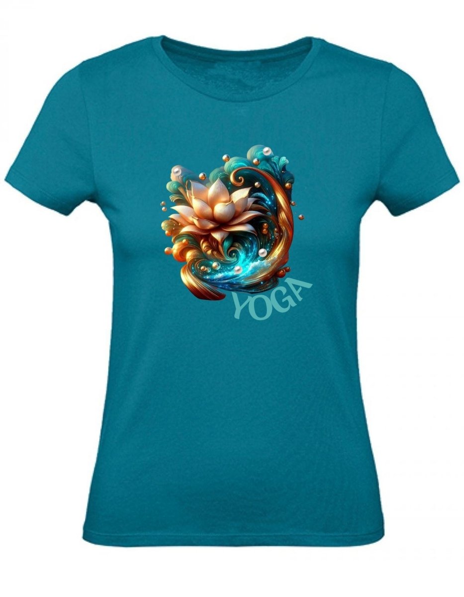 Balldiri T-Shirt Damen Yoga Wellness XS bis 2XL - türkis - Balldiri